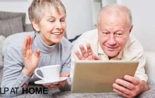 Video chatting can help seniors stay connected while social distancing.