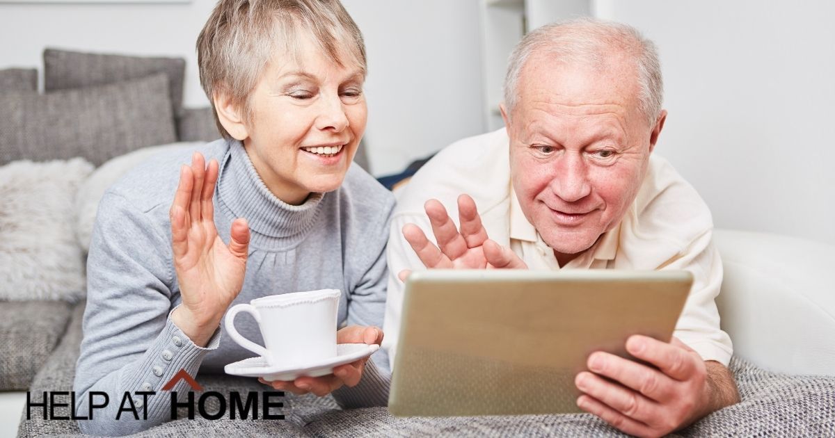 Video chatting can help seniors stay connected while social distancing.